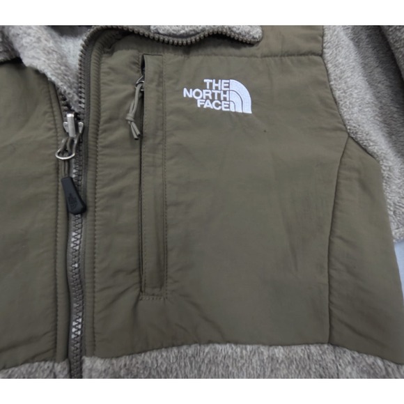 North Face Denali Jacket Womens Small Polartec Fleece Softshell Olive Tan - Picture 4 of 14